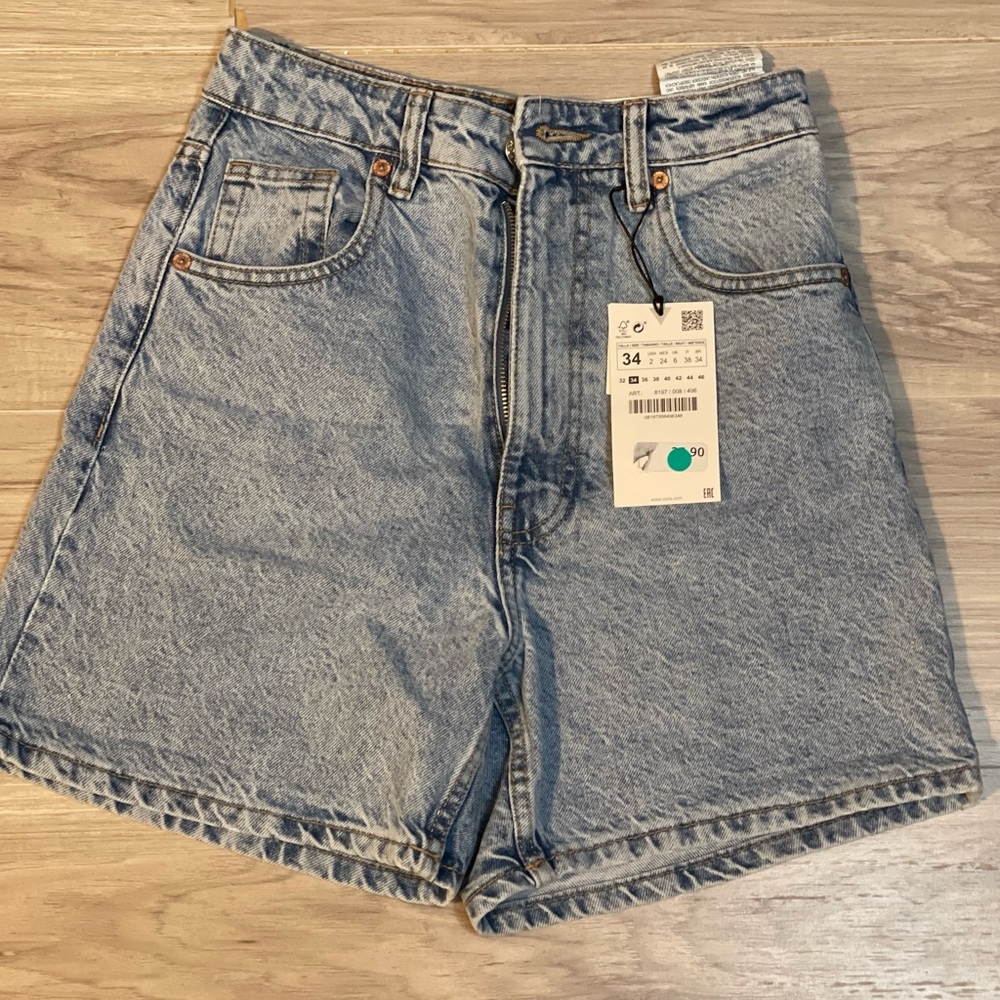 Zara Hi-Rise Bermuda Shorts